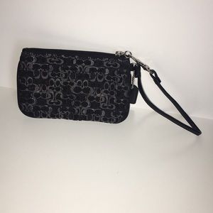 Black Coach wristlet